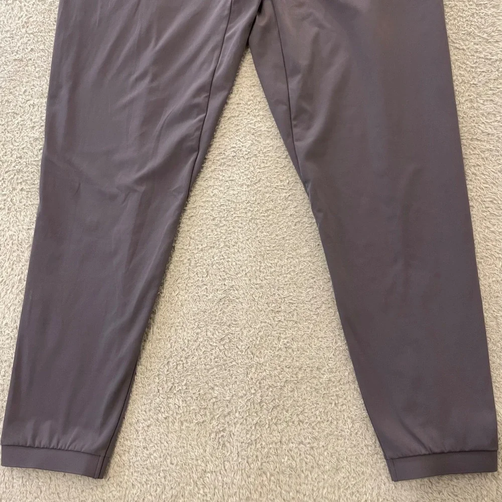 Janji Mercury Knit Running Joggers Mens Large Purple Gray Tapered Athletic Pants